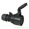 PCE CEE 16A 400V 5p Female plug, IP44, Black