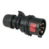 PCE CEE 16A 400V 5P Male plug, IP44, Black