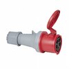 PCE CEE 63A 400V 5P Female plug, IP44, Red