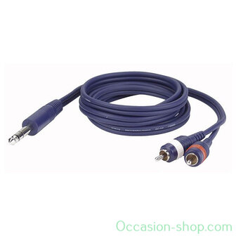 DAP FL35 -  Stereo Jack &gt; 2 RCA Male L/R Y-cable 3M