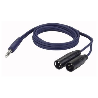 DAP FL36 - 2x bal. XLR/M 3 p. &gt; Jack stereo y-split audio cable 1,5M