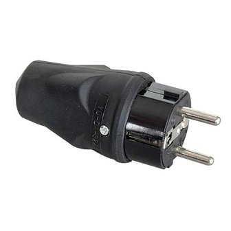 PCE rubber schuko connector male 240V 16A 