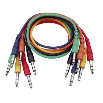 DAP  FL12 - 6 colored balanced jack patch cables 60CM
