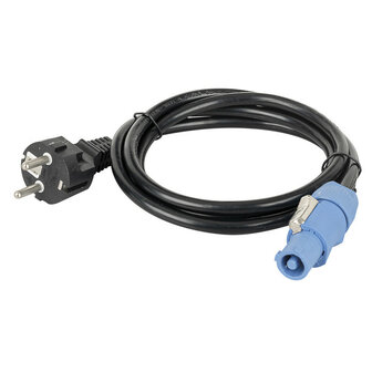 DAP Schuko male - Powercon in power cable 1,5 meter H05VV-F 3G1.5