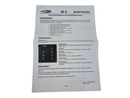 Showtec X-KP MKII LED RGB/DMX Controller
