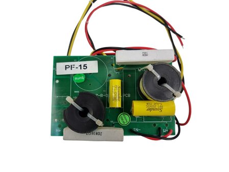 DAP 2-way crossover for PF-15 / RX-15 / SM-15 / AX-15, 350W 8 Ohm