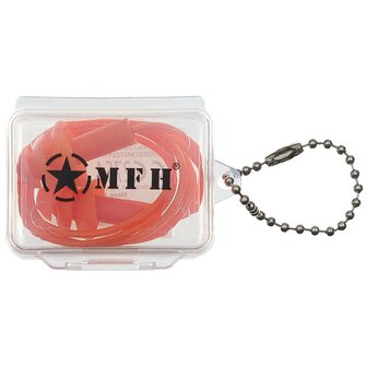 MFH Protection auditive / bouchons d&#039;oreille &agrave; r&eacute;utiliser avec cordon