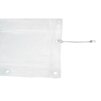 Showgear Square Cloth Dekomolton 160 g/m&sup2; White - 5,3M (W) x 3,1M (H) cm - 72 shock cords