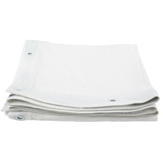 Showgear Square Cloth Dekomolton 160 g/m&sup2; White - 5,3M (W) x 3,1M (H) cm - 72 shock cords