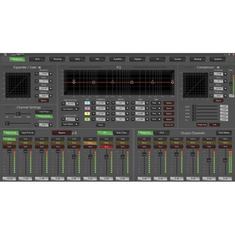 DAP GIG-143TAB 14-channel digital mixer 19&quot; (8 mono, 3 stereo)