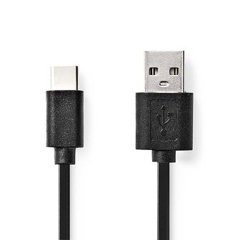 Nedis USB 2.0 cable 3.0M, USB-A &lt; &gt; USB-C, 15W, 480 Mbps