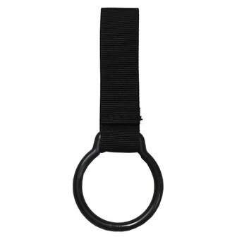 Taschenlampenhalter, mit Ring schwarz