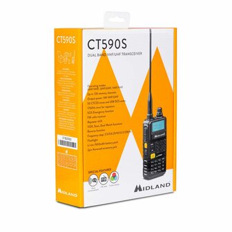 MIDLAND CT590S UHF &amp; VHF dual band portofoon