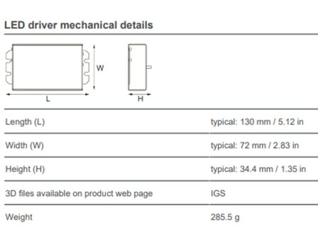 eldoLED ECOdrive 160/B 10W DALI LED Driver 10W, Hydradrive, for LEDcode2 and DALI-2 applications