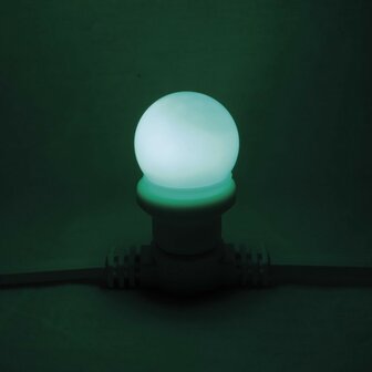 Showgear LED Ball 50 mm E27, 19 x LED Groen