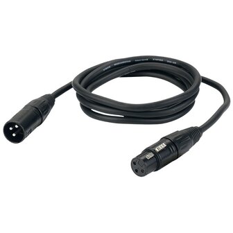 DAP FL01 - bal. XLR/M 3 p. &lt; &gt; XLR/F 3 p. Microfoonkabel, 1,5 m