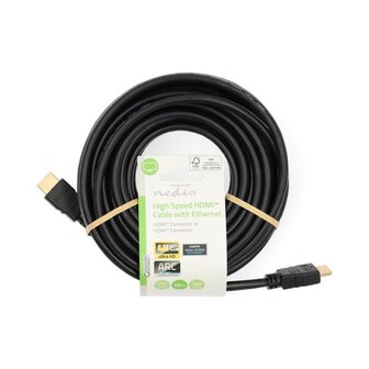 Nedis c&acirc;ble vid&eacute;o HDMI&trade; haute vitesse avec Ethernet, 4K &agrave; 60 Hz, ARC, 18 Gbit/s, 10.00 m