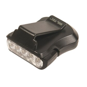 Mil-Tec Lampe &agrave; pince 5 LED, noir