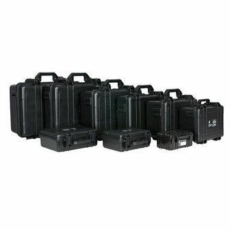 Showgear Daily case 2 ABS transport case, zwart, IP-65