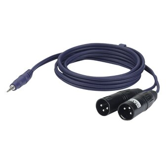 DAP FL46 - stereo mini-jack &lt;  &gt; 2x RCA male L/R 3 M signal cable