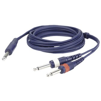 DAP FL32 - mono Jack &lt;  &gt; 2x mono Jack L/R 3 M signaalkabel