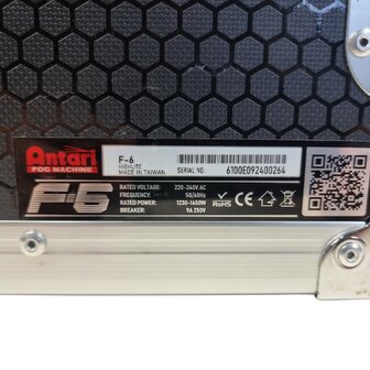 Antari F-6 Fazer 1450W pro stage fazer met flightcase