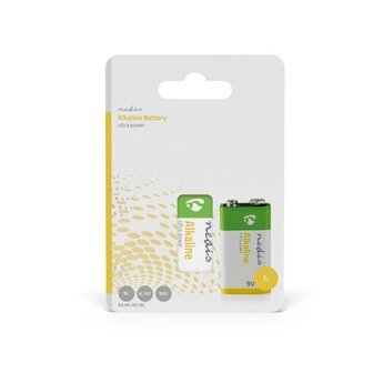 Nedis 9V alkaline 6LR61 battery, 1-Pak