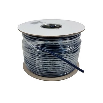 DAP Flexibele CAT5E datakabel donkerblauw, 100 m op rol