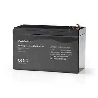 Nedis rechargeable lead battery 12V 9000 mAh