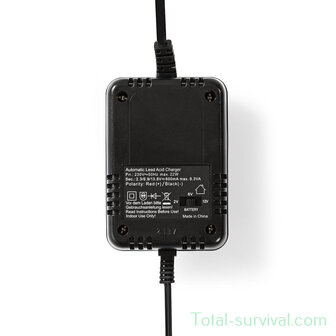 Nedis smart battery charger, 2/6/12V DC 0.6A