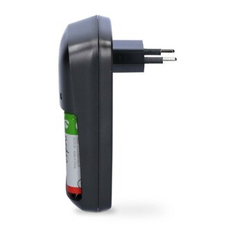 Nedis chargeur de piles Nedis NiMH AA / AAA / E-Block (9 V), noir