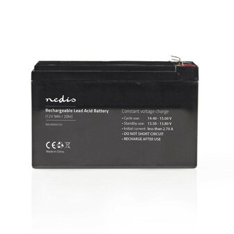 Nedis oplaadbare loodaccu 12V 9000 mAh