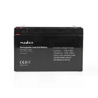 Nedis Batterie de plomb rechargeable 6V 10000 mAh