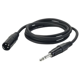 DAP FL04 - Stereo Jack 6,3mm &lt;  &gt; bal. XLR/M 3P 150CM signaalkabel