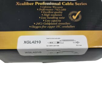 DAP Xcaliber XGL42 - RCA Stecker < > Stereo Jack 6,3 mm, 10 m Signalkabel