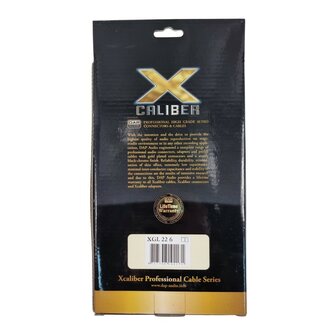 DAP Xcaliber XGL22 - 2x RCA Stecker < > Mono Jack 6,3 mm, 6 m Signalkabel
