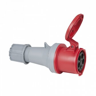 PCE CEE 63A 400V 5P Female plug, IP44, Red