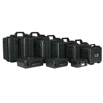 Showgear Daily case 9 ABS transport case, zwart, IP-65