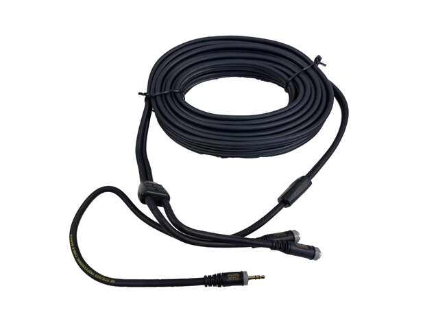 DAP XGL20 - mini jack male stereo 3,5mm   2x mini jack female 3,5mm y-split audiosignaalkabel 6 m