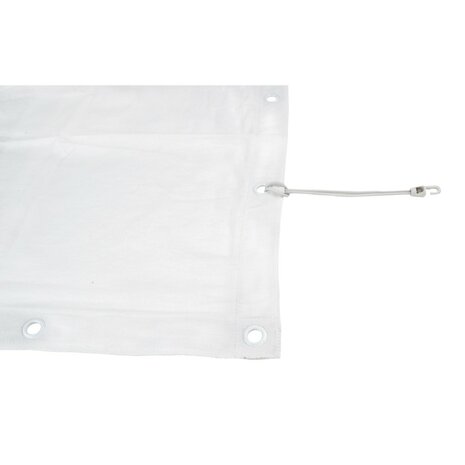 Showgear Square Cloth Dekomolton 160 g/m² White - 5,3M (W) x 3,1M (H) cm - 72 shock cords