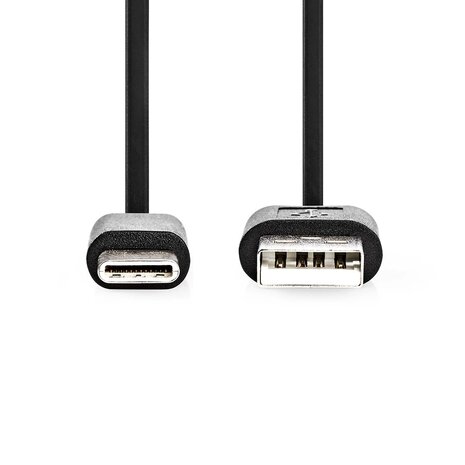 Câble Nedis USB 2.0 3,0 M, USB-A < > USB-C, 15 W, 480 Mbps