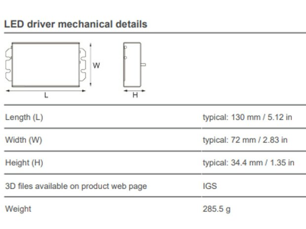 eldoLED ECOdrive 160/B 10W DALI LED Driver 10W, Hydradrive, for LEDcode2 and DALI-2 applications