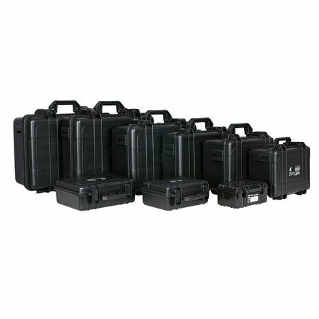 Showgear Daily case 2 ABS transport case, zwart, IP-65