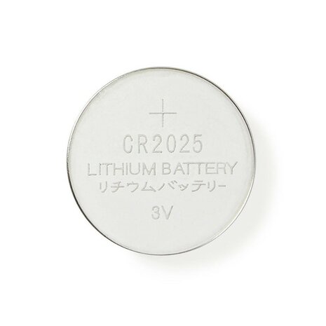 Nedis Lithium Knoopcelbatterij CR2025  3 V DC, 5-Pak
