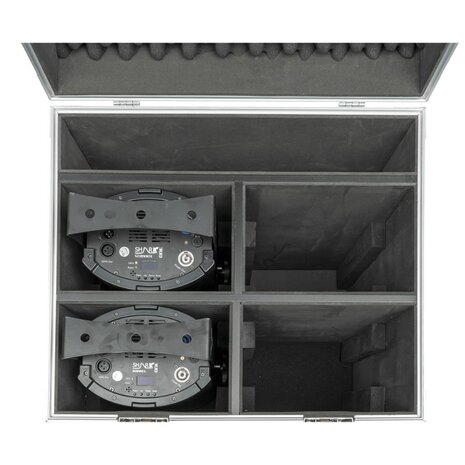 Showtec Flightcase voor 4 x Shark Scan / Barrel