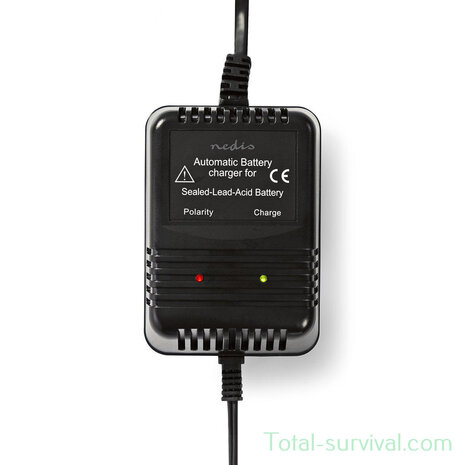 Nedis smart battery charger, 2/6/12V DC 0.6A