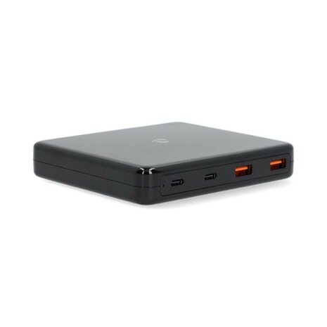 Nedis USB oplader PD3.0 65W GaN Snellaad functie, Automatische Voltage Selectie, zwart