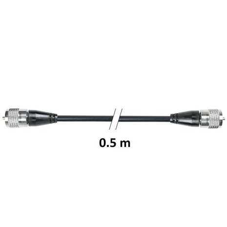 PNI R50 PL259 RG58 cable, 0,5 M, 50 Ohm