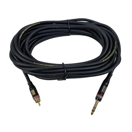 DAP Xcaliber XGL42 - RCA Stecker < > Stereo Jack 6,3 mm, 10 m Signalkabel