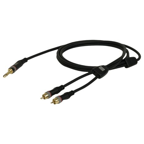 DAP Xcaliber XGL22 - 2x RCA Stecker < > Mono Jack 6,3 mm, 3 m Signalkabel